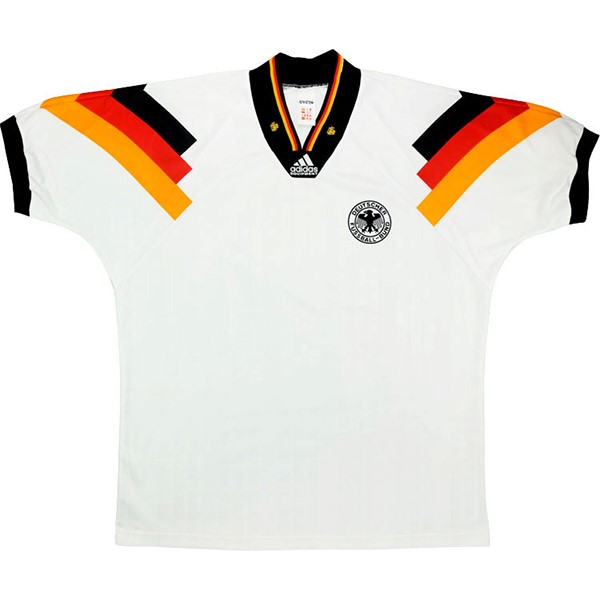 Tailandia Camiseta Alemania Replica Primera Ropa Retro 1992 1994 Blanco